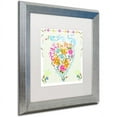 thumbnail image 2 of Trademark Fine Art "Love Heart" Canvas Art by Lisa Powell Braun, White Matte, Silver Frame, 2 of 4