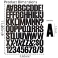 thumbnail image 7 of 8 Sheets 1.5 Inch Letter Number Stickers,576 Pieces Adhesive Alphabet Sticker Letters Decals for Scrapbooking Black, 7 of 7