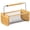 Straight Handle, variant on Gardenised Vintage Harvest Basket Pine Wood & Metal Mesh Wire Design Wooden Frame with Straight Handle for Fruits Vegetables Kitchen Organization Decorative Storage Home Décor & Garden Display