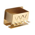 thumbnail image 2 of Soporte para cepillos de dientes, estante para pasta de dientes, organizador de baño, ligero y multifunción. Oro, 2 of 9
