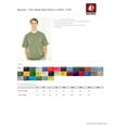 thumbnail image 2 of Bayside 5100 Adult American Preshrunk Shoulder Taping T-Shirt - Yellow - XX-Large, 2 of 2