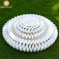 thumbnail image 3 of Swadeshi Blessings HandCrafted Marble Ruffle Bowl /Antique Scallop Bowl/ Fluted Bowl, 7 Inches, 3 of 10