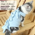thumbnail image 3 of 1 pieza de traje de esterilización/castración para gatos con modelo impreso, traje posoperatorio para gatos, ropa de destete, ropa transpirable para mascotas, 3 of 5