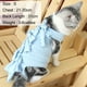 thumbnail image 3 of Traje de esterilización/castración para gatos, modelo impreso, traje postoperatorio para gatos, ropa para destete, ropa transpirable para mascotas, 1 Uds., 3 of 5