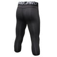 thumbnail image 2 of Men 3/4 Leggings Fitness Compression Sports Tights Base Layer Yoga Pants, 2 of 2