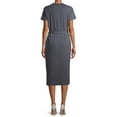thumbnail image 4 of Time and Tru Women's Knit Midi Dress with Belt, 4 of 6