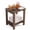 Dark Brown, variant on SENWEST Outdoor Weather-Resistant Pine Wood Square End Table, Black