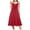 Wine, variant on Mini Dresses for Women 2024 Plus Size Sleeveless V-neck Casual A Dress Solid Color Button Dress
