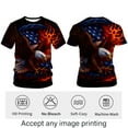 thumbnail image 3 of Blissboy Bald Eagle Graphic T-Shirt Animal Tee Shirt, 3 of 7
