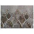 thumbnail image 3 of SET of TWO Doilies Dresser Scarf Neutral Earth Tones European Lace Place Mats, 3 of 6