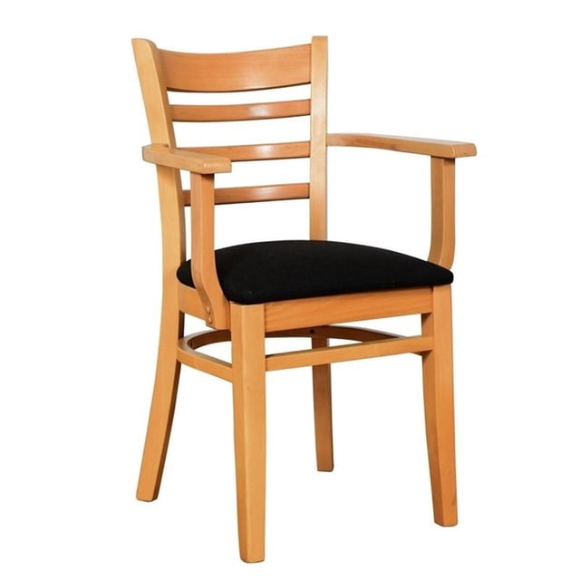 Chaise avec Accoudoirs en Naturel