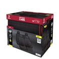 thumbnail image 5 of Auto Drive Red Piping with black Fabric Full Set Car Seat Covers,Front and Rear Split Bench,Universal Fit for Cars Trucks and SUVs, 5 of 7