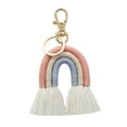 thumbnail image 1 of Llavero Arcoiris Sunnimix Macramé Boho Rosa, 1 of 8