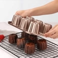 thumbnail image 1 of Molde para pasteles Canele de 6 cavidades, molde para hornear Canele antiadherente para horno, molde para Caneles de acero al carbono, herramienta para hornear, 1 of 7