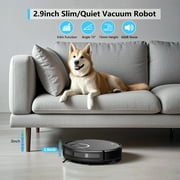 GOOVI Robot Vacuum and Mop Combo, Robotic Vacuum Cleaner with Schedule, Wi-Fi/App/Remote, Self-Charging, Slim, Ideal for Hard Floor, Pet Hair