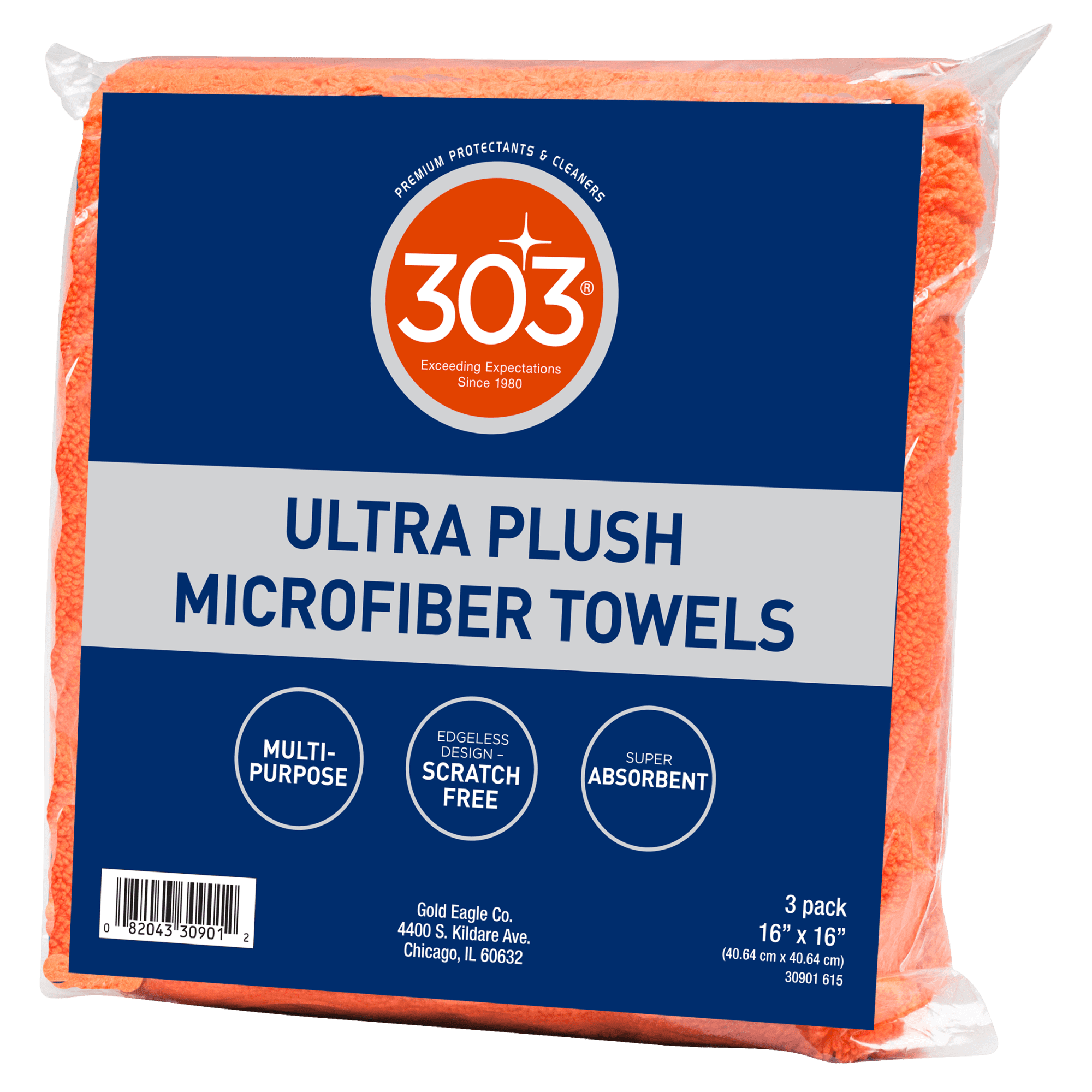 120 Blue 14"x14" Microfiber EXTRA PLUSH FLUFFY Cleaning Detailing Cloths 350GSM 
