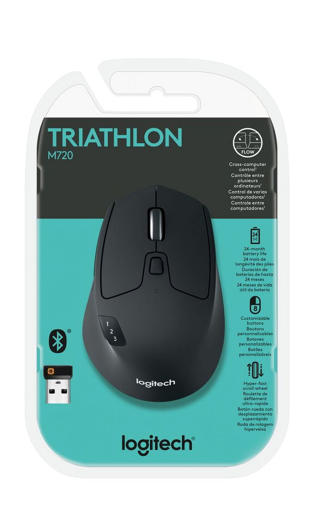 Logitech M720 Triathlon Multi-Computer Wireless Mouse