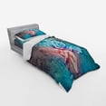 thumbnail image 3 of Butterfly Duvet Cover Set, Fairy with Butterfly Wings Renewal Female Rebirth Psyche Lightness of Being, Bedding Set with Shams and Fitted Sheet, 3 Sizes, by Ambesonne, 3 of 3