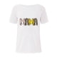 thumbnail image 3 of Blusa con estampado de cuello Rounk informal para mujer con estilo, camiseta de manga corta ahuecada, Tops de verano OAVQHLG3B Store  lin121212, 3 of 4