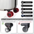 thumbnail image 3 of Uxcell Luggage Wheel Protection Cover, Wear Resistant Anti Noise Silicone Suitcase Protective Covers, 10Pcs &Black Wheel-Fitting for 1.8-2" Spinner Wheel Suitcases Travel, 3 of 6