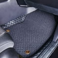thumbnail image 4 of EKR Custom Fit Compass Car Floor Mats for Jeep Compass 2018 2019 2020 2021 2022 2023 - All Weather Protection Leatherette Plus Blanket Floor Mats Set(Black), 4 of 6