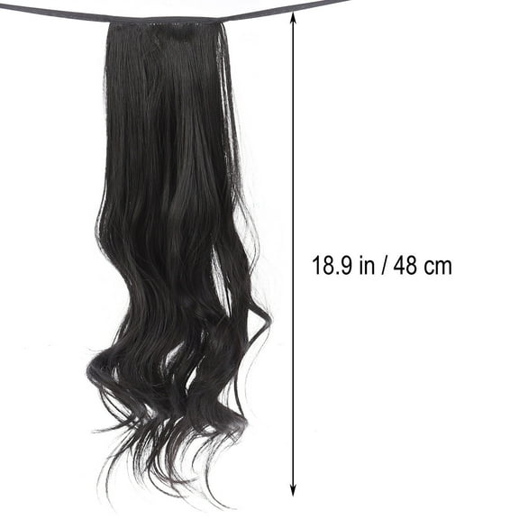 unbranded  48 Cm Extension Ponytail for Black Women Stylish Design Wig Women's