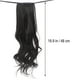 thumbnail image 4 of WORGEOUS Peluca de pelo largo y rizado de 48 cm, cola de caballo con cordón, postizo sintético, extensiones de cabello de cola de caballo ondulada (negro natural), 4 of 8