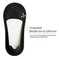 thumbnail image 2 of No show socks,black no show socks for women,no show socks womens,6 Pairs No Show Socks Women Nylon Ultra Low Cut Non-Slip Thin Liner Socks Invisible Hidden Socks for Flats,6-8 Black, 2 of 5