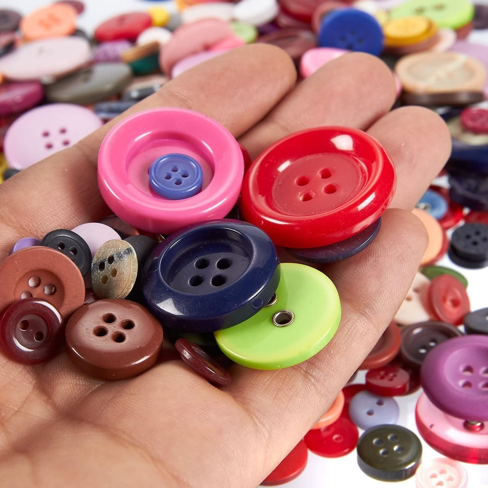 Buy 1000pcs Assorted Buttons for Crafts, Mixed Resin Buttons Multi-Style  with 1 Hole/2 Holes/4Holes for Sewing Knitting DIY Kids Painting Children  Handmade Ornament Online at desertcartCyprus