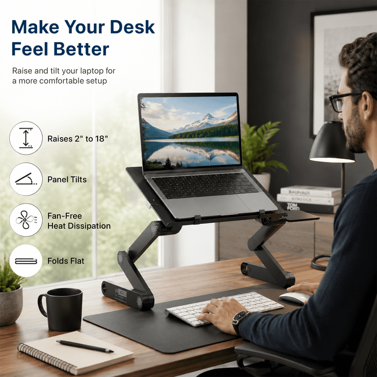 Uncaged Ergonomics WorkEZ Adjustable Laptop Stand photo 4