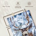 thumbnail image 6 of Elephant Stock Winter Mule Deer Wall Art - Vertical Multi Panel Canvas - Hallway Wall Decor - Animal Multi Panel - Blue And Brown Decor - 48" x 74", 6 of 8