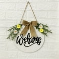 thumbnail image 2 of Wovilon St Patricks Day Garland Easter Garland Welcome Door Hanger Door Decoration Door Wreath Front Door Wreath Decor, 2 of 6
