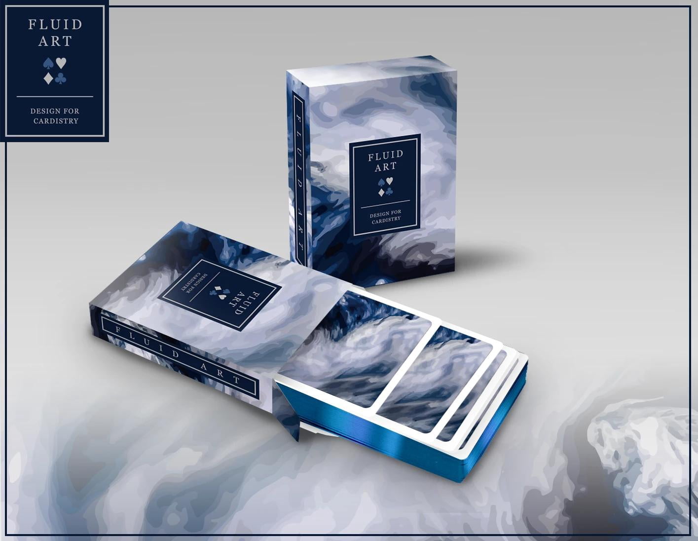 Fluid Art 10 Cardistry Deck Collectors Box Playing Card Set by TCC