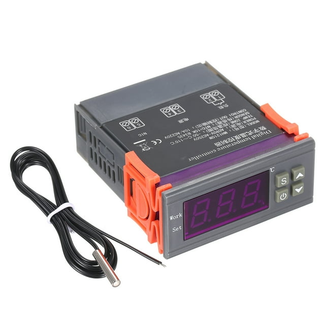 Contrôleur de Température Numérique pour Micro-Ordinateur Intelligent Haute Précision Contrôle de Température de Chauffage/refroidissement Régulateur de Thermostat avec Capteur