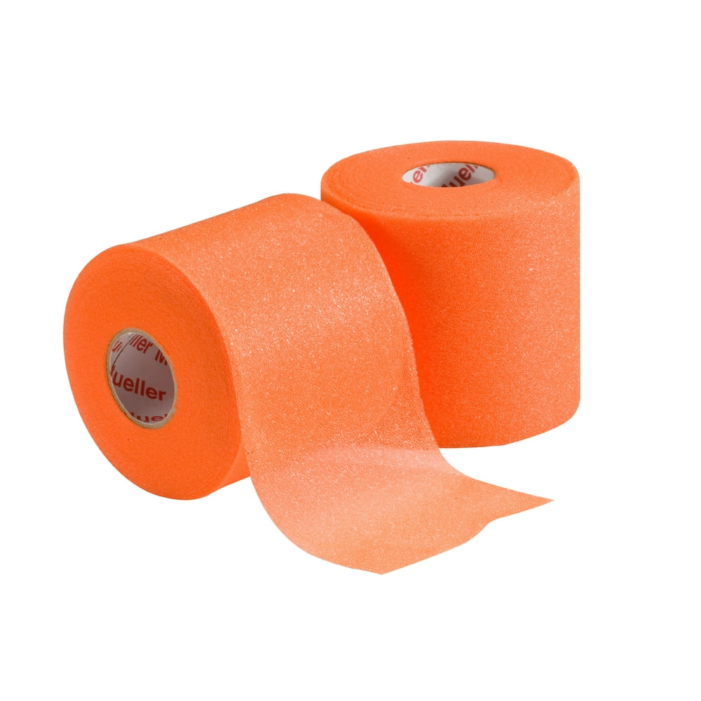 Mueller MWrap Pretaping Underwrap, Orange, 2 Pack, 2.75" x 21.4 yd each