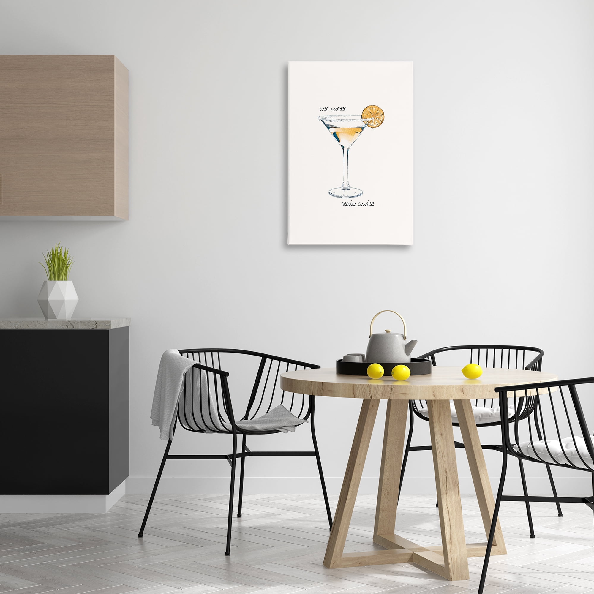 Stupell Industries Just Another Tequilla Sunrise Food & Beverage Painting Wrapped Canvas Art Print Wall Art, 20 x 30