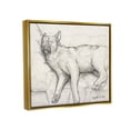 thumbnail image 3 of Stupell Industries Tired Dog Sleeping Intricate Graphite Pencil Sketch Drawing Print Metallic Gold Floating Framed Canvas Print Wall Art, Design by George Dyachenko, 3 of 9