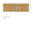 thumbnail image 5 of VHC Brands Simple Life Flax Khaki Country Farmhouse Kitchen Window Curtain Valance 16x72, 5 of 8