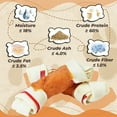 thumbnail image 4 of PAWUP Rawhide Dog Bones, Chicken Wrapped Knotted Bones Dog Treats, Long Lasting Dog Chews for Large Dogs, 6.5 Inch Dog Training Treats, 9oz, 4 of 10
