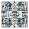 thumbnail image 3 of Unique Loom Tucson Collection Area Rug - Sonora (4' Square Blue/Ivory), 3 of 7