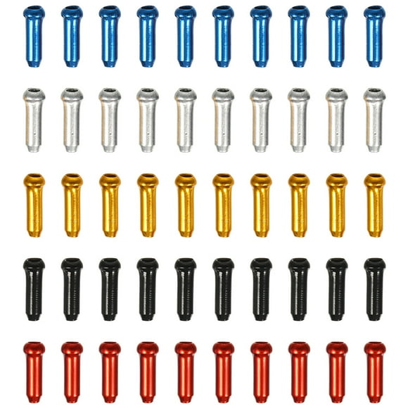 Cabrimas del cable de freno de 100 piezas Cable de freno Cabezas de la cola del cable del freno Cabidas del cable del freno Accesorios para bicicletas