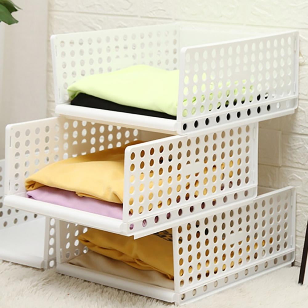 Home Office Storage Basket for Shelves, Bath Plastic Rectangular ...