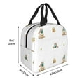 thumbnail image 2 of KLL Rabbit Blowing Dandelions Print Insulated Lunch Bag Women, Reusable Cute Tote Lunch Box for Adult & Men, Leakproof Cooler Lunch Bags for Work Office Travel Picnic, 2 of 5