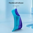 thumbnail image 4 of Dwellin 1 Pair Short Swimming Fins Silicone Training Flippers for Kids Adults Open Water Snorkelling Swimming Training Equipment, 4 of 9