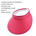 thumbnail image 2 of IROINNID Women's Slip-On Sun Visor Hats Stylish Holiday Wide Brim Straw Visors Womens Sunscreen Visors Summer Beach Hat,Hot Pink, 2 of 2