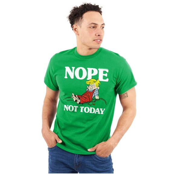 Dennis The Menace Nope Not Today Men's Graphic T Shirt Tees Brisco Brands S