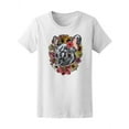 thumbnail image 2 of Cute Floral French Bulldog T-Shirt Women -Image by Shutterstock, Female XX-Large, 2 of 4