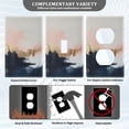 thumbnail image 3 of Yayeee Toggle Light Switch Wall Plate 1-Gang 4.5"x2.7" Home Decorative Outlet Cover, Abstract Landscape, 3 of 7