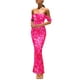 thumbnail image 1 of Vestido largo PRETTYGARDEN ajustado fruncido para mujer, verano 2025, 1 of 9