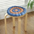 thumbnail image 4 of Round Chair Cushion Soft Cozy Sherpa Fleece Seat Pad, Plush Cotton Filled Biscuit Tufted Floor Pillow for Office Chair, Kitchen Dining Room,Fleece Soft Cushion Solid Dining Chair Office Cushion, 4 of 9